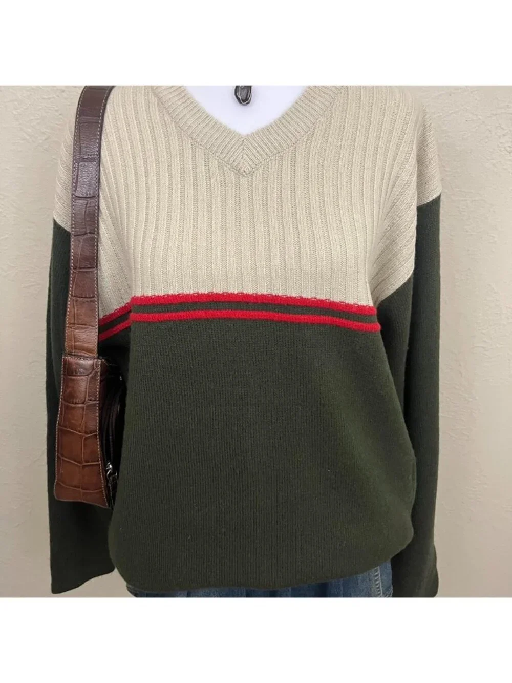 90s y2k striped indie skater grunge sweater